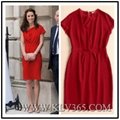 High Quality Designer Clothing Women Fashion Red Sexy Party Dress