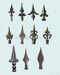 the wrought iron components