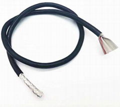 UL20267 Multi-core Round Jacketed Sheathed Shielded Flat Cable 28AWG 