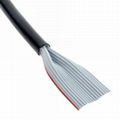 UL20267 Multi-core Round Jacketed Sheathed Shielded Flat Cable 28AWG 
