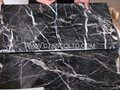 Black Marquina marble tile