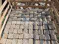 Yellow cobblestone paving stone