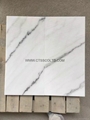 white marble tiles