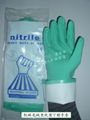 Oil Resistance Nitrile Gloves Flock  1