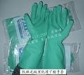 Oil Resistance Nitrile Gloves Flock  4