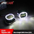 IPHCAR白蓝红方形3.0寸透镜LED光导天使眼车灯 4