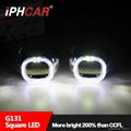 IPHCAR square 3.0 inch hid projector lensL ED angel eyes light headlight 5