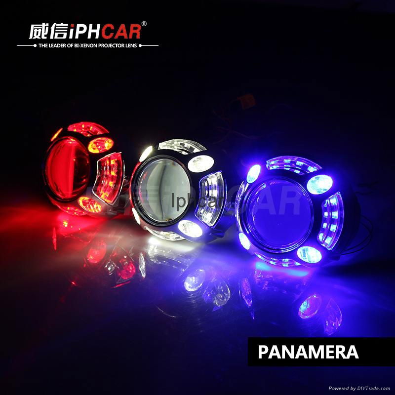 HID lens high low beam  projector lens non destructive installation auto light  2