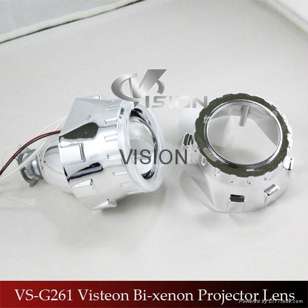 Fashion high/low beam projector headlight 12V 5W ccfl angel eyes auto light 3