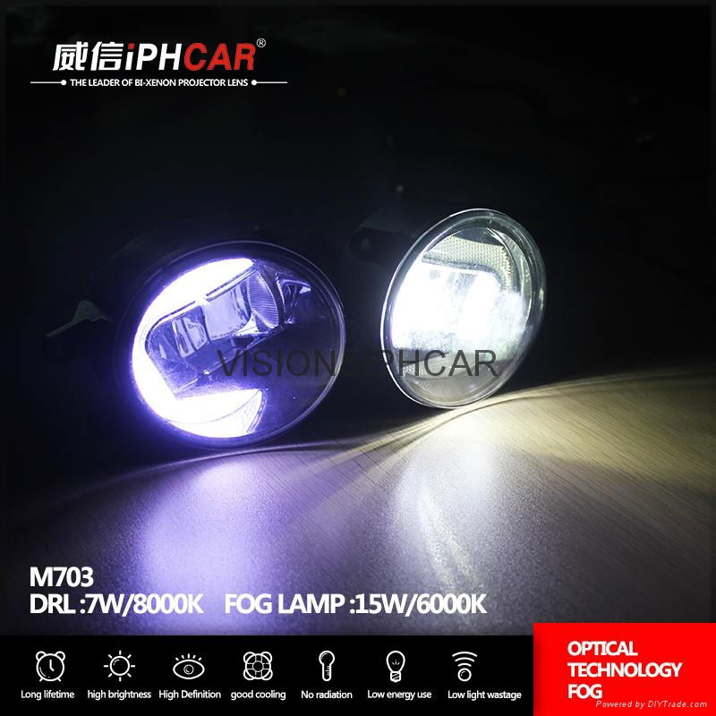 China supplier IP67 waterproof  LED fog light COB drl fog lamp for Toyota 4