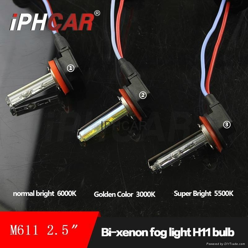 汽车/摩托车灯双光雾灯透镜H11氙气灯泡 5