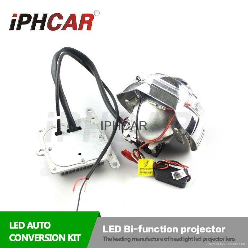 2016 New arrival LED bi-function projector lens light car light  5