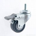 25 Series 2.5" TPR Caster (Swivel Plate) 7