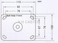 4", 5", 6" High Temperature Nylon Caster (heavy duty)