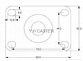 314 / 414 / 514 High Temperature Caster 5