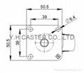 23 Series 5023 High Elastic TPR Caster (Plate w/o Brake) 8