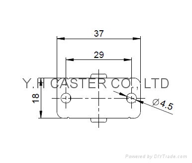 13 Series 2513 Nylon Caster (Rigid) 4