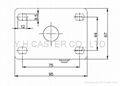 48 Series 2x2 Dual Nylon Wheel Machine Caster 10