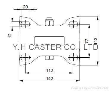 51 Series 5/6/8" High Elastic TPR Caster 4