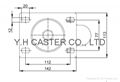 51 Series 5/6/8" High Elastic TPR Caster