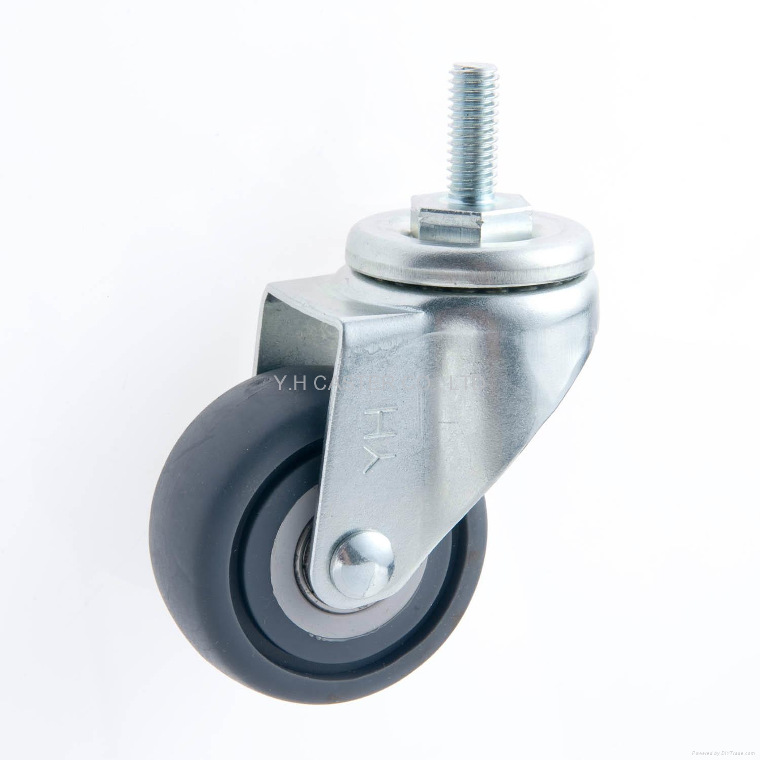 25 Series 2.5" TPR Caster Swivel Thread Stem 2