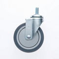 25 Series 4x1 TPR Caster (Swivel Threaded Stem) 2