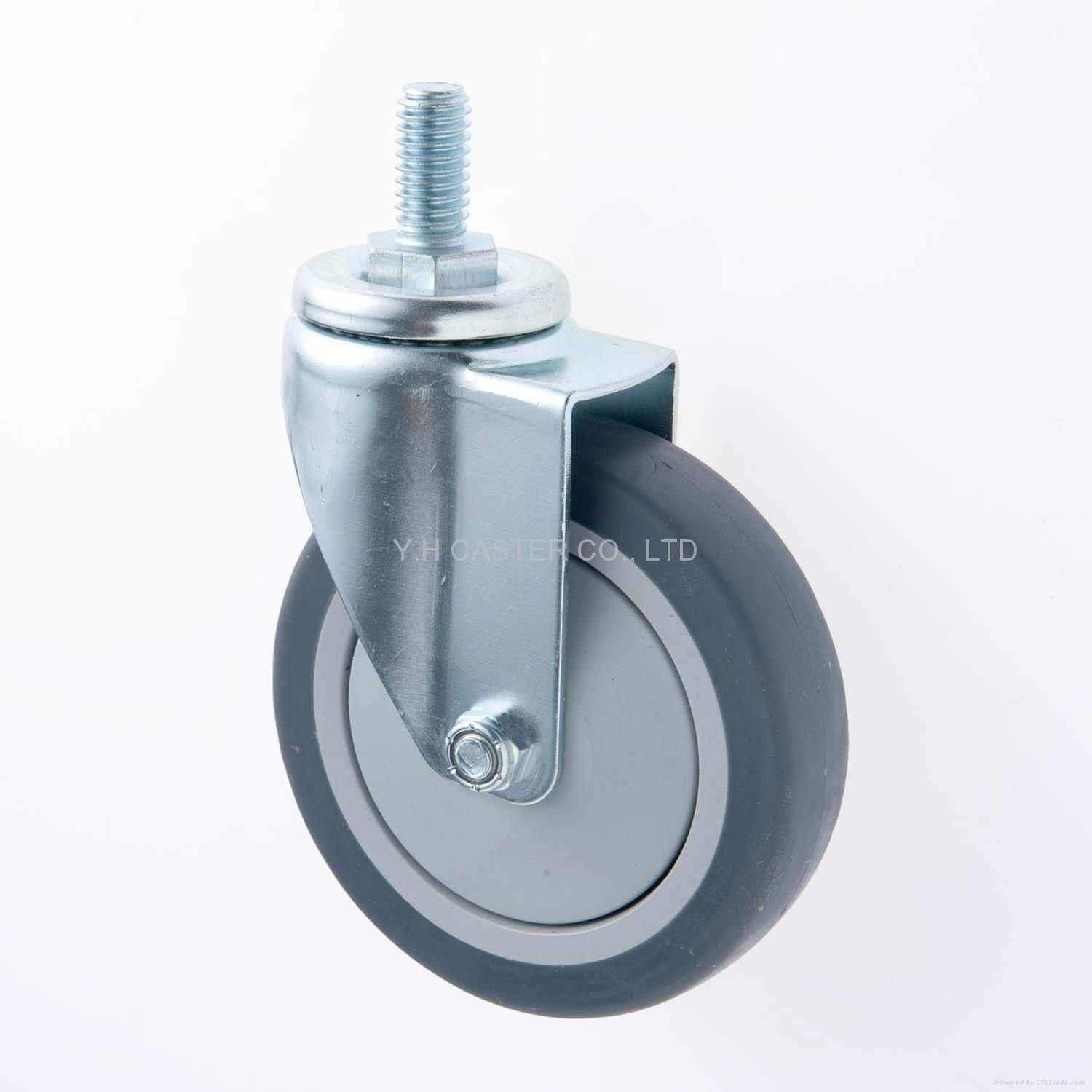 25 Series 4x1 TPR Caster (Swivel Threaded Stem) 3