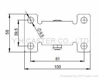 26 Series 4" TPR Handcart Caster 5