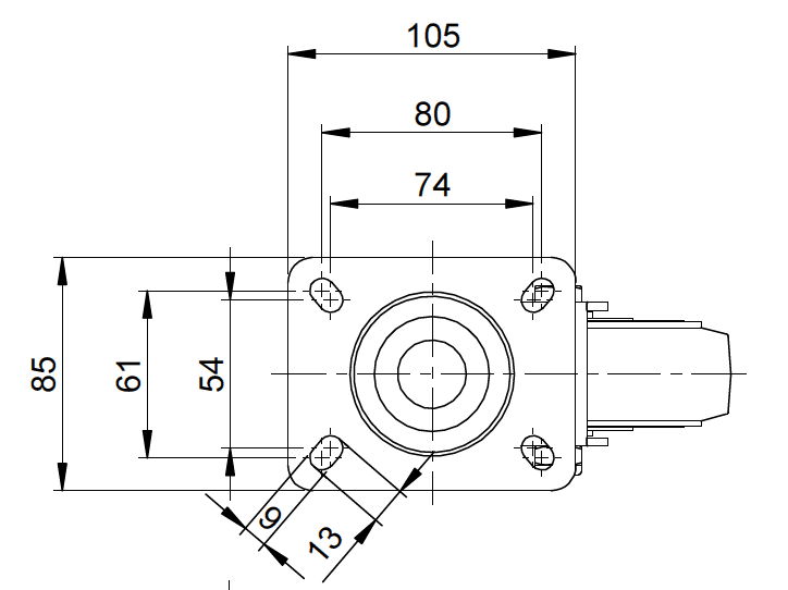 39 Series 415 Nylon Caster 5