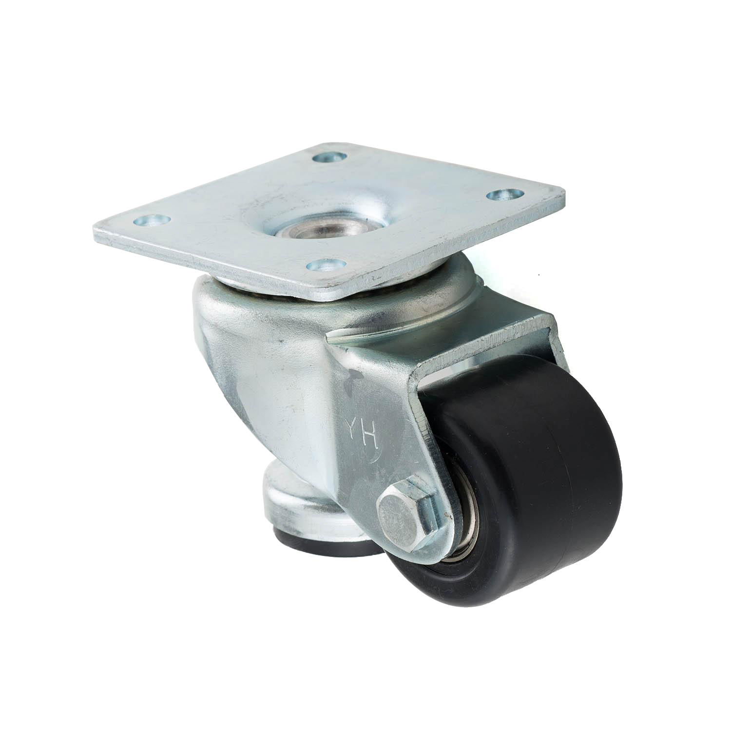 2" Square Plate Caster with Level Adjuster 2