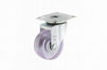 5022 PVC Transparent Caster (Swivel Plate)-pink