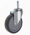 25 Series 4x1 TPR Caster (Swivel Friction-Ring Stem) 1