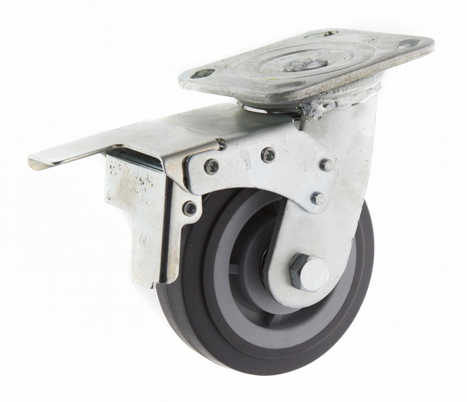 Plate with total brake
