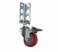 Angle Type Caster - with Brake 