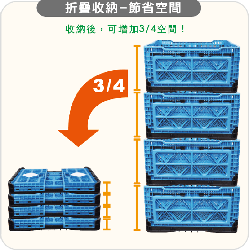 摺疊收納箱-YH403026-39.5x29.5x26cm 3