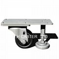 3x2 Machine Caster Wheel with Level