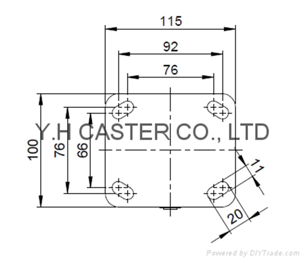 S50 Series 4"/5"/6"/8" Nylon Stainless Steel Cater 3