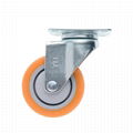 25 Series 3x1 TPR Caster (Orange) (Plate w/o Brake)