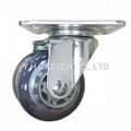 48 Series 3x2 Dual PU Wheel Machine Caster