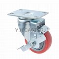 31 Series 314 PU Caster (Plate with Brake) 2