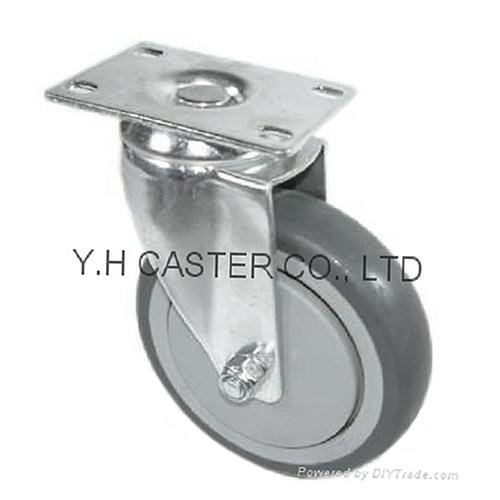 31 Series 514 High Elastic TPR Caster (Plate w/o Brake) 2