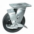 4"/5"/6"/8" Hard Rubber Caster (Swivel Plate)