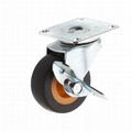 20 Series 278 High Elastic TPR Caster (Plate with Side Brake)