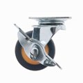 20 Series 278 High Elastic TPR Caster (Plate with Side Brake) 4