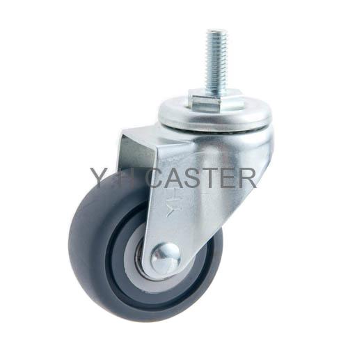 25 Series 2.5" TPR Caster Swivel Thread Stem