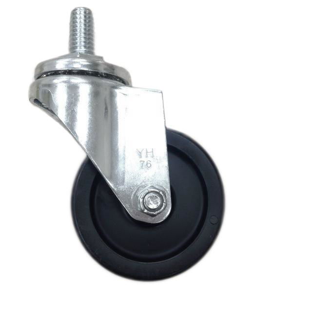 3x1 PP Caster Swivel Threaded Stem (4/8)