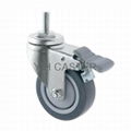 25 Series 3x1 TPR Caster (Grey)