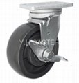 荷重导电轮子 锻造活动脚轮 150mm