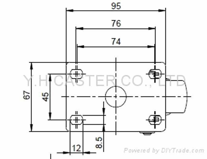 31 Series 314 PU Caster (Swivel Plate) 4