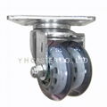 48 Series 3x2 Dual PU Wheel Machine Caster